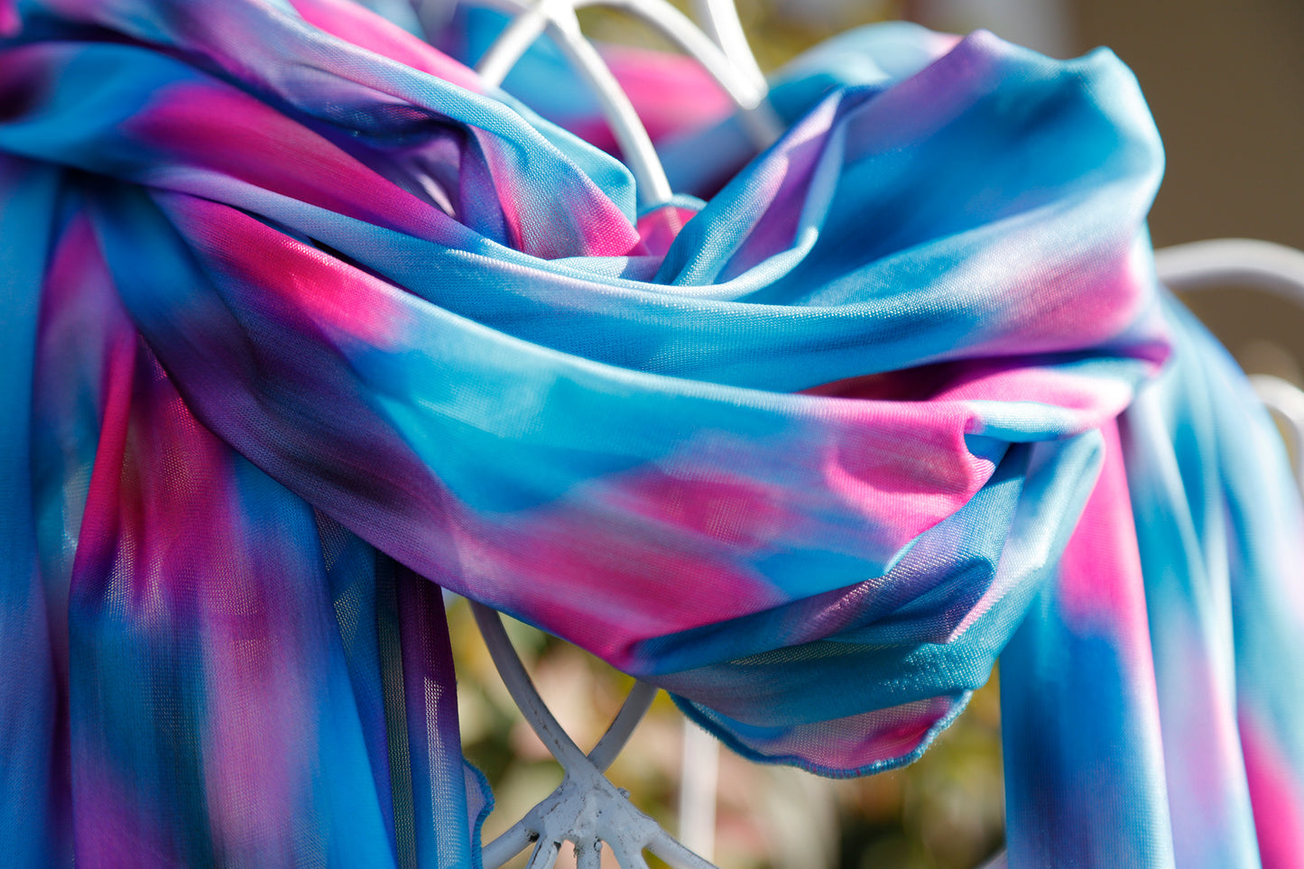SCIARPA TULLE EFFETTO CHINEE