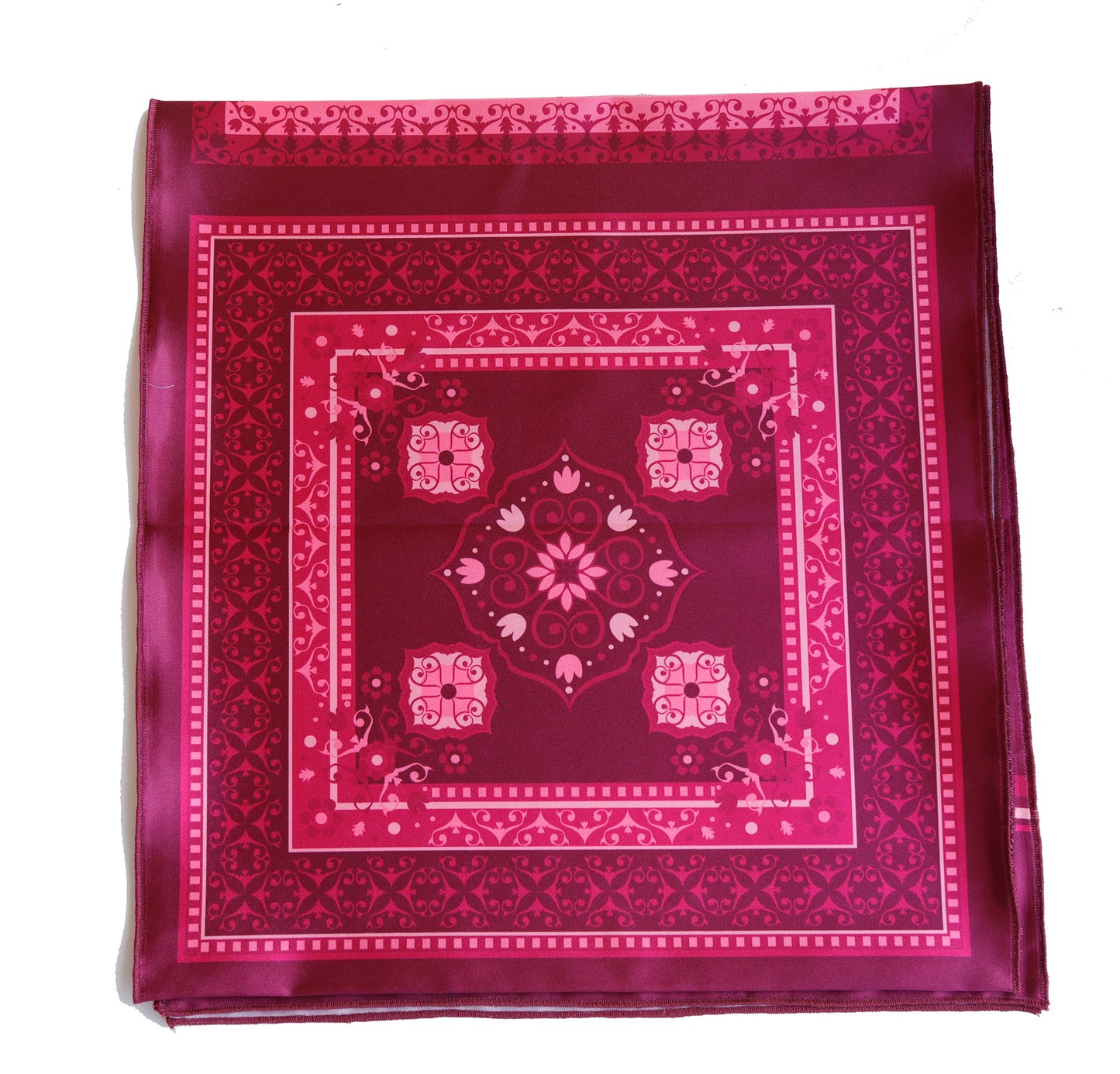 SCIARPA RASO FANTASIA GEOMETRICA QUADRI