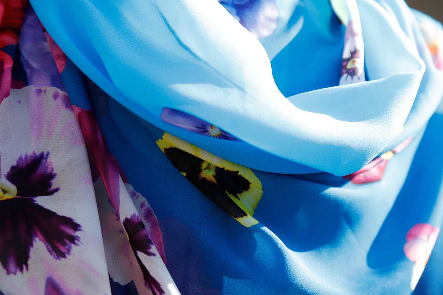 PAREO/SCIARPA GRANDE CHIFFON VIOLETTE