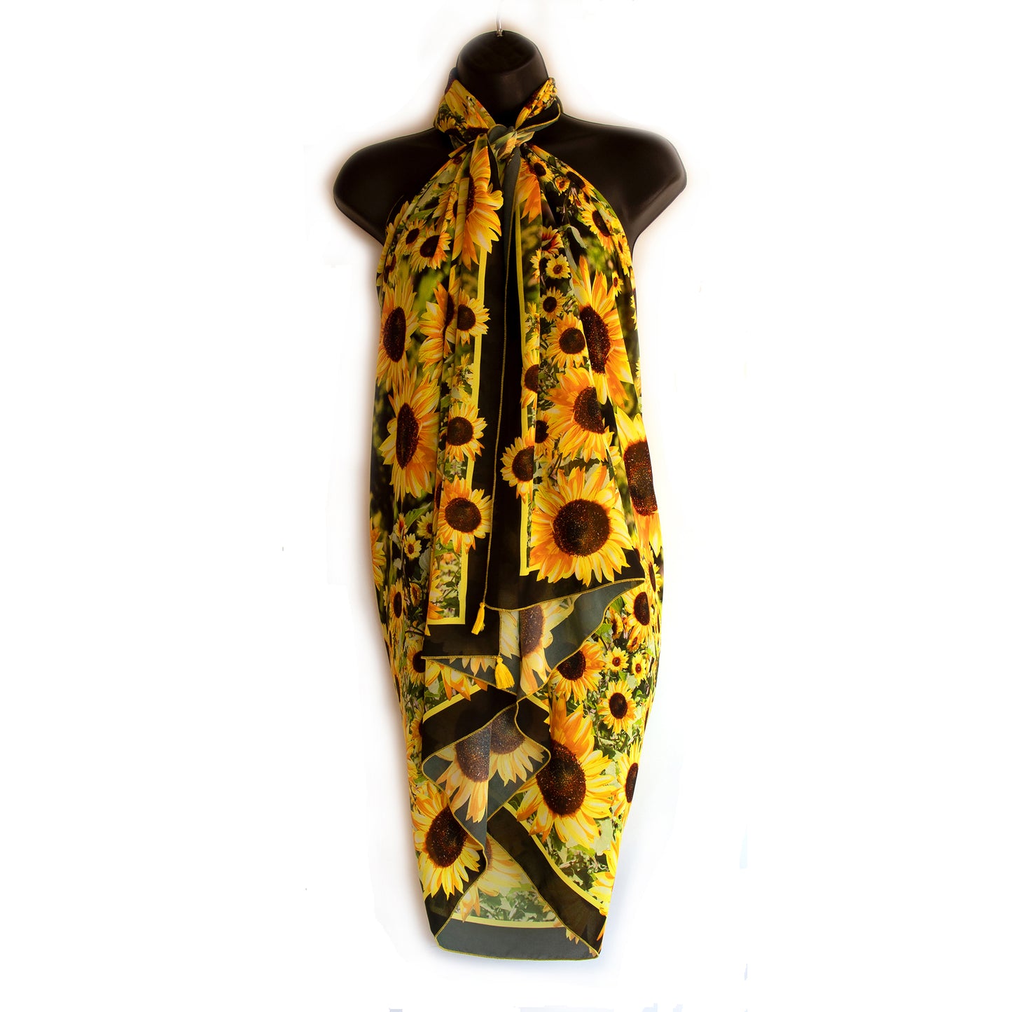 STOLA/PAREO CHIFFON GIRASOLI