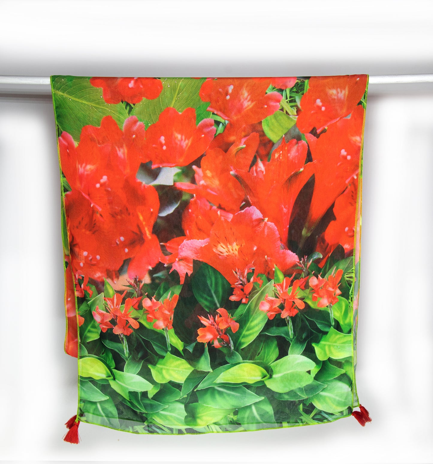 SCIARPA VOILE FIORI TROPICALI