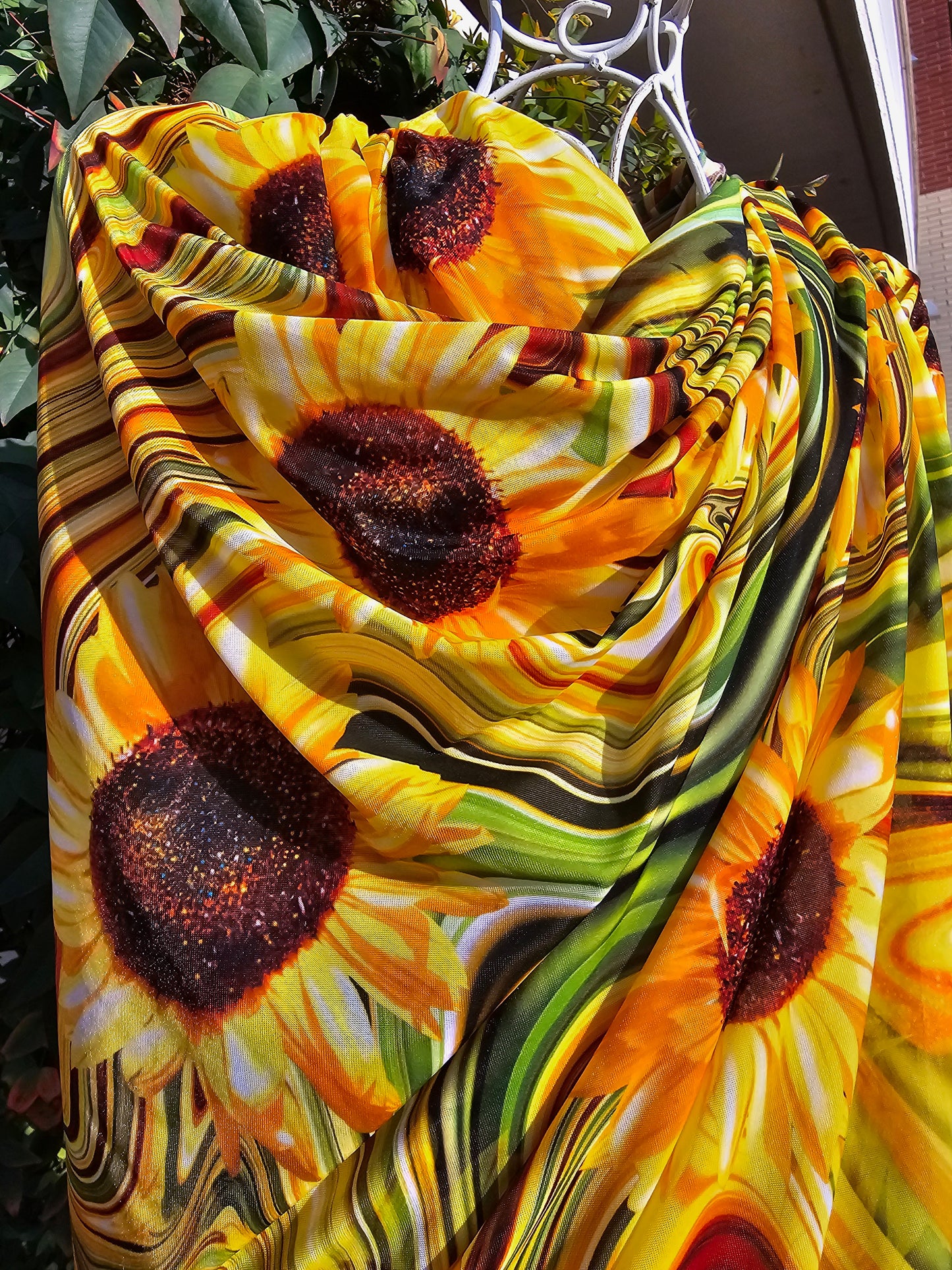 PAREO TULLE FLUIDO e GIRASOLI