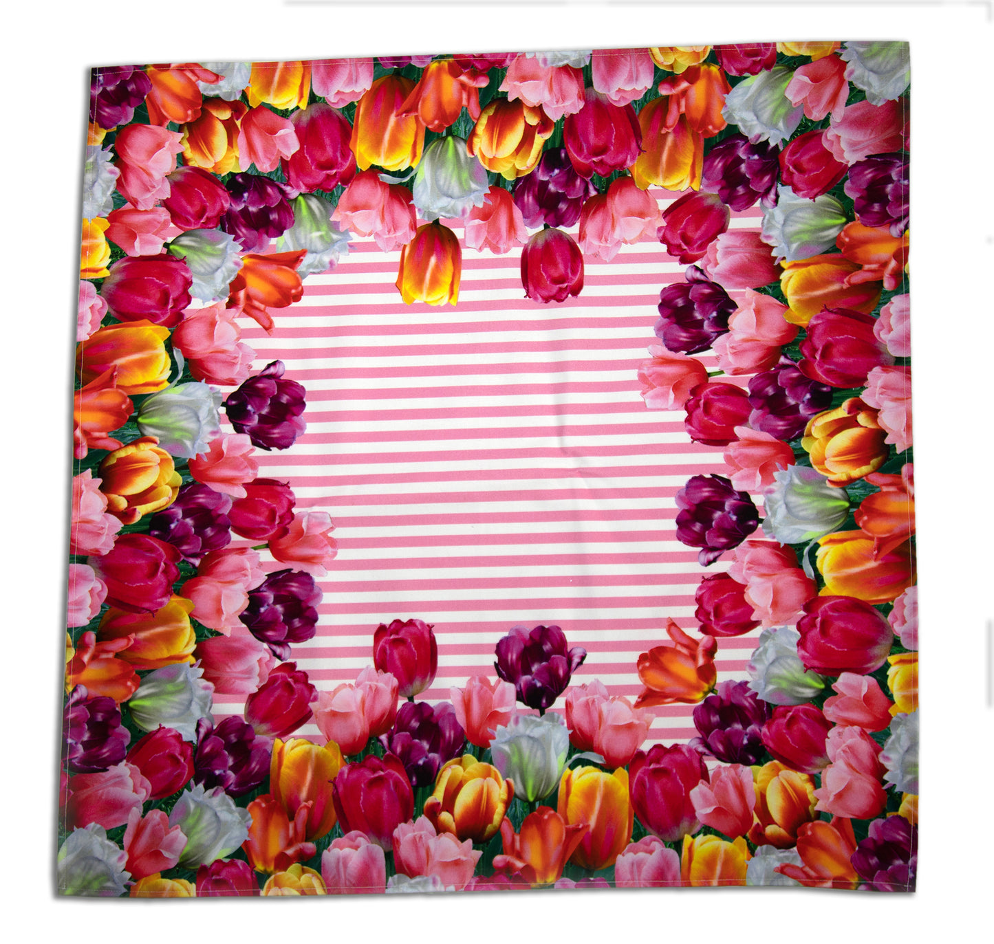 CENTROTAVOLA TULIPANI twill puro cotone