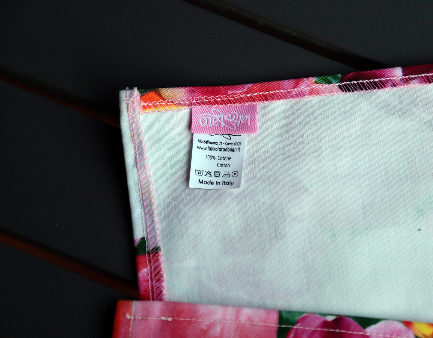 RUNNER TULIPANI twill puro cotone