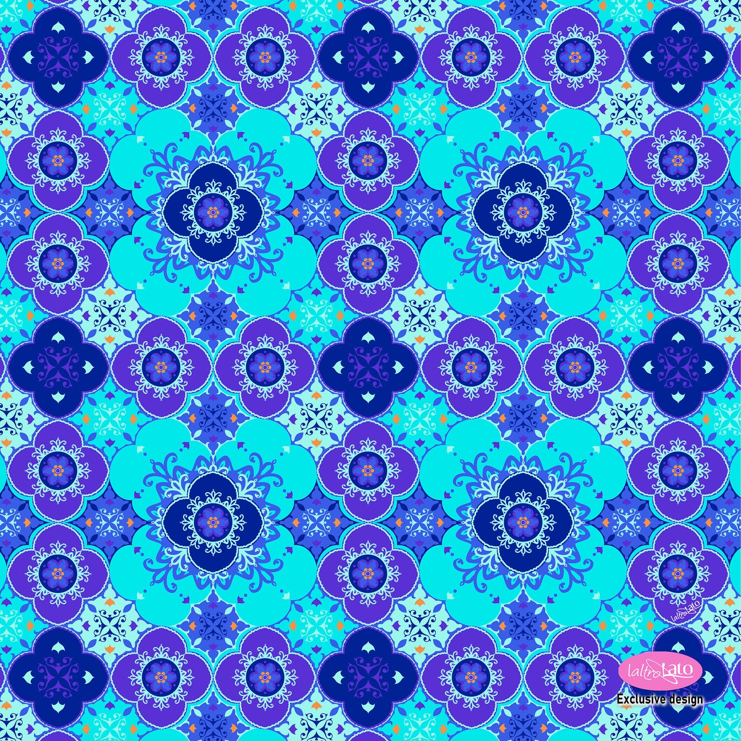 POCHET da tasca PURA SETA fantasia GEOMETRICA