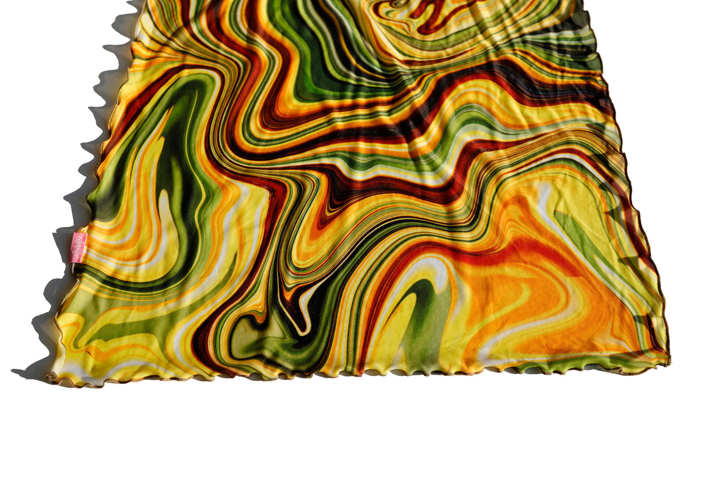 SCIARPA TULLE ELASTICIZZATO FLUIDO e GIRASOLI