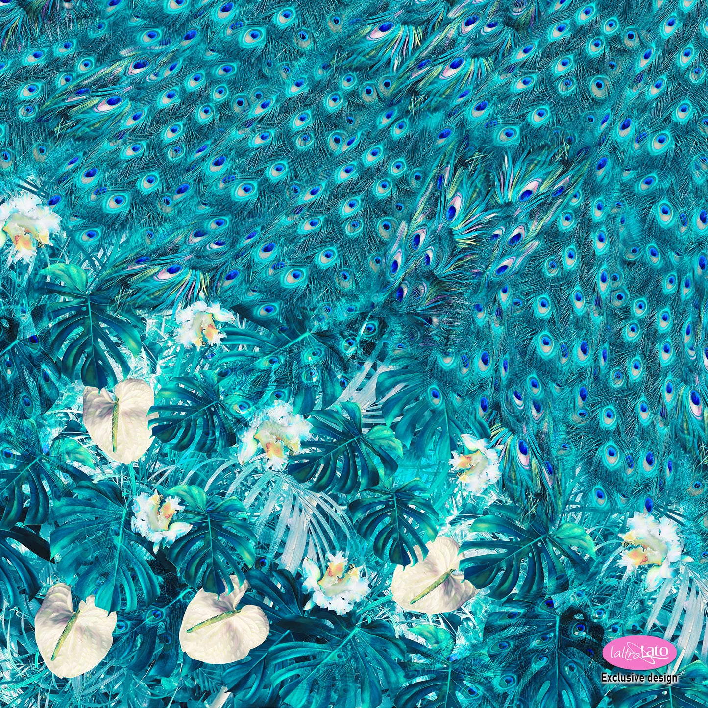 FOULARD PURA SETA PAVONE