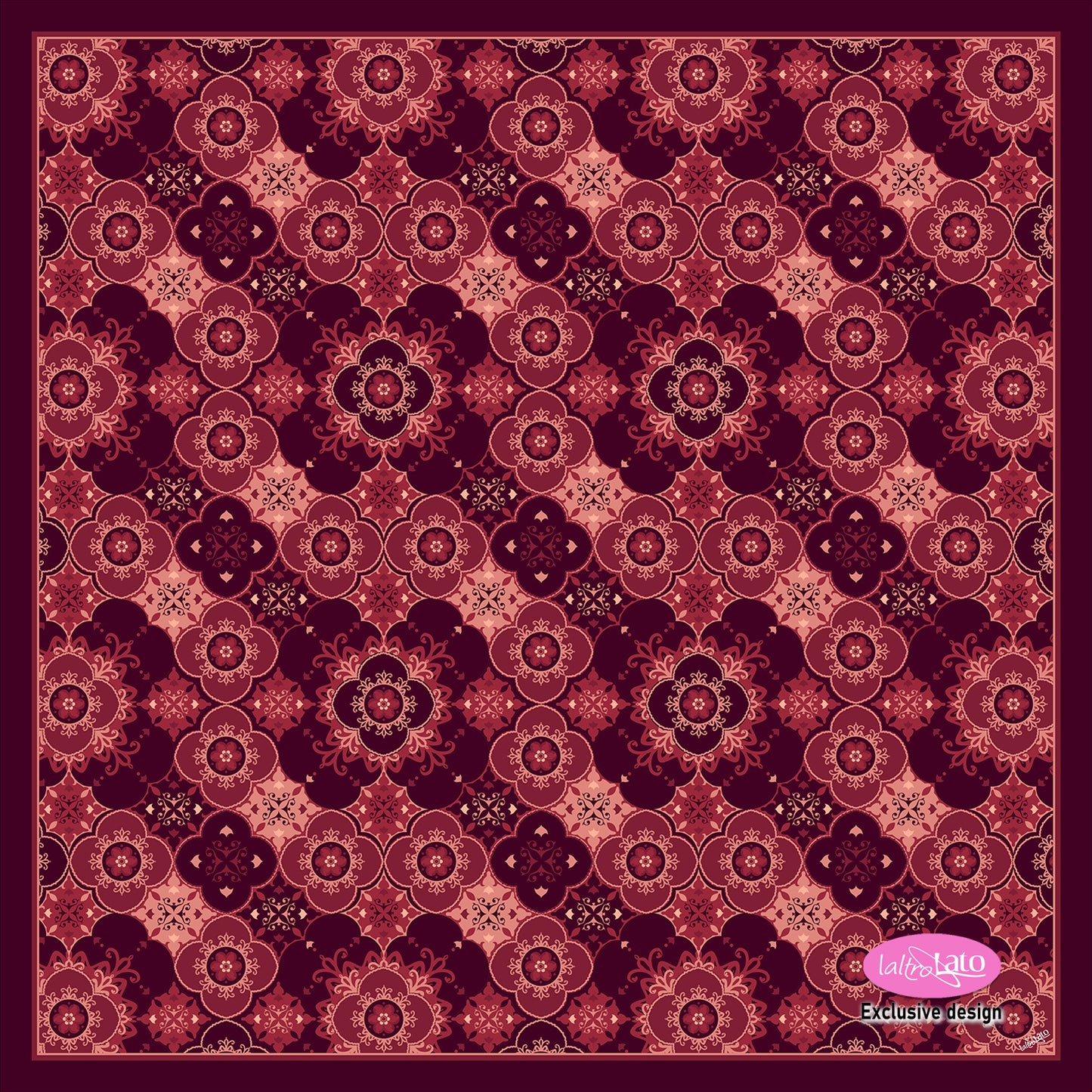 NECKERCHIEF PURA SETA fantasia GEOMETRICA