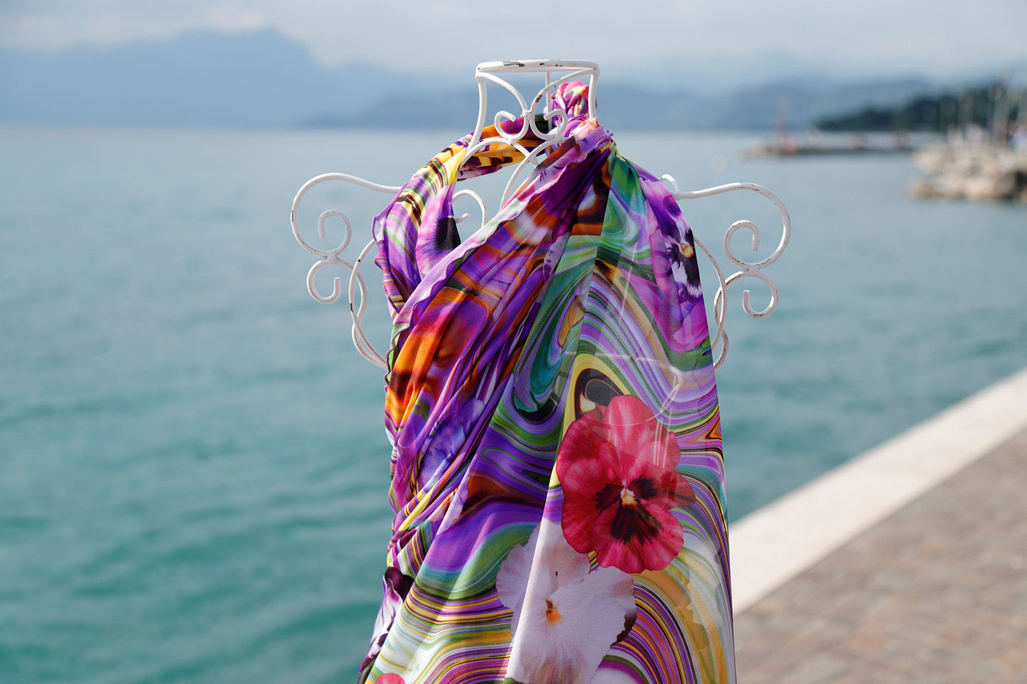 PAREO TULLE FLUIDO e VIOLETTE