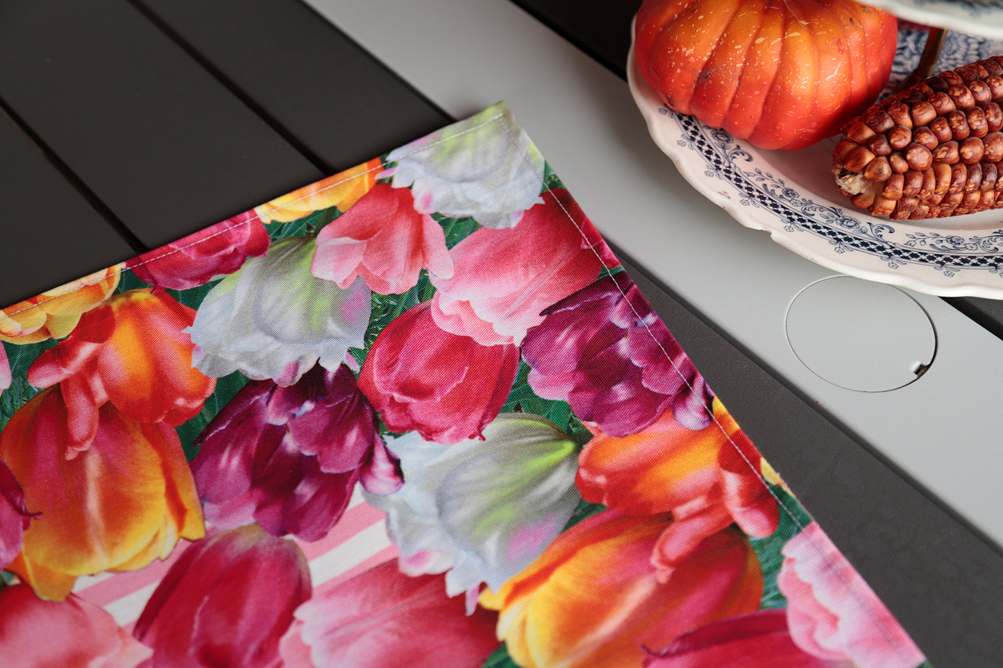 CENTROTAVOLA TULIPANI twill puro cotone