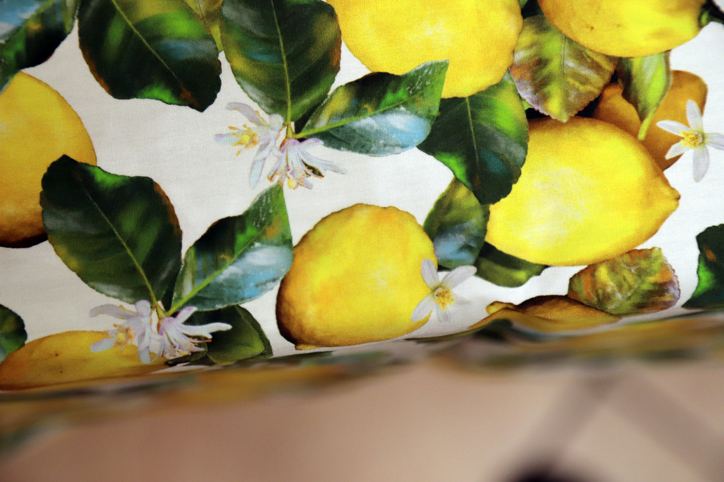 TOVAGLIA LIMONI tela puro cotone