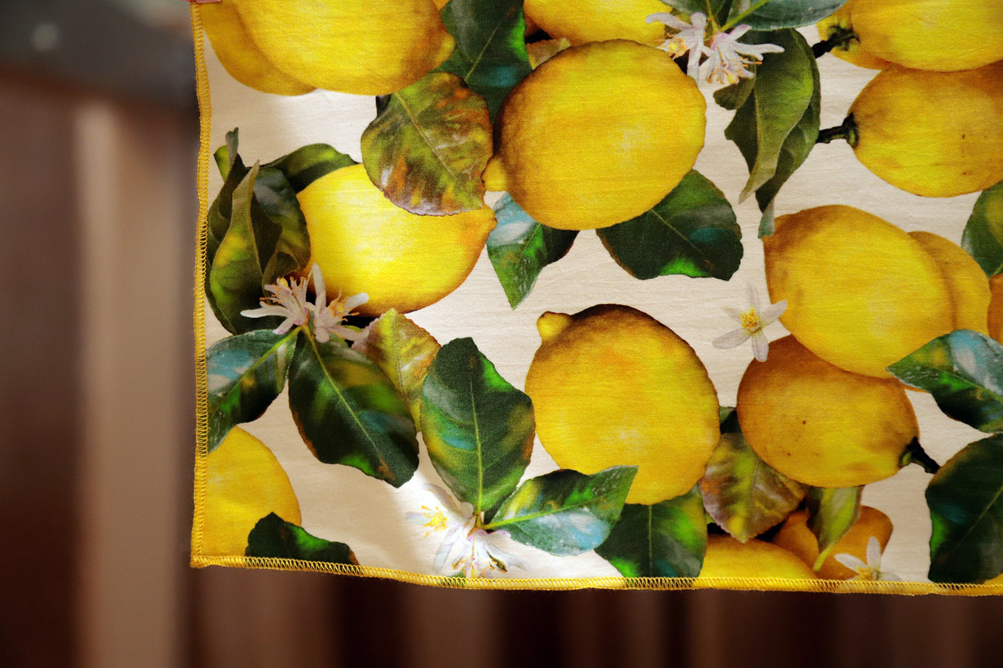TOVAGLIA LIMONI tela puro cotone