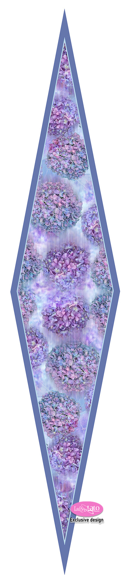 FOULARD ROMBO PURA SETA ORTENSIE