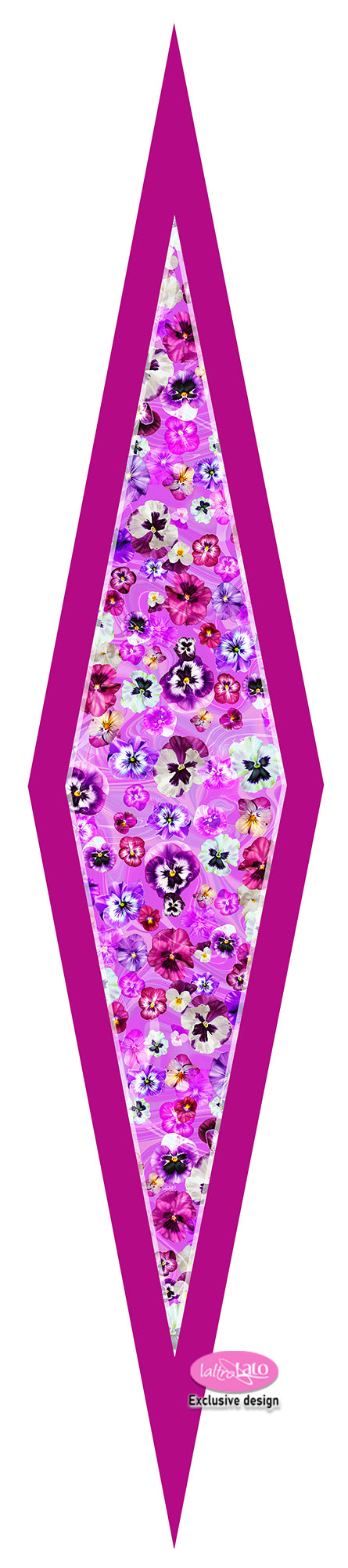 FOULARD ROMBO PURA SETA VIOLETTE