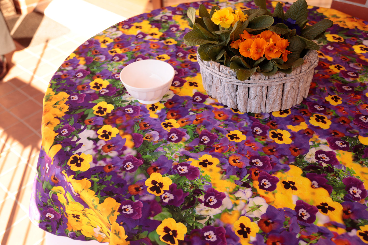 TOVAGLIA VIOLETTE tela puro cotone