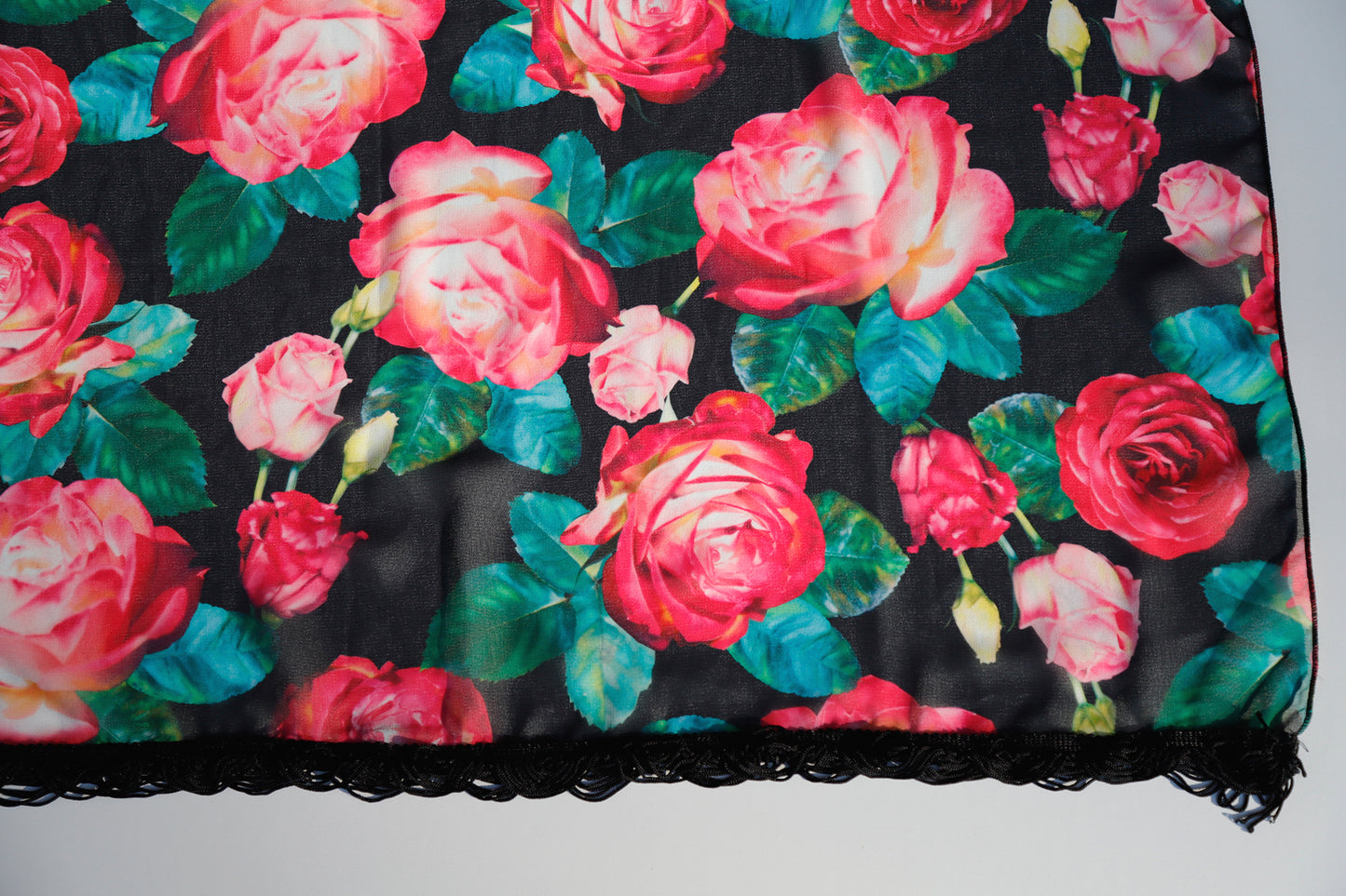 SCIARPA GRANDE ROSE ECO-CHIFFON