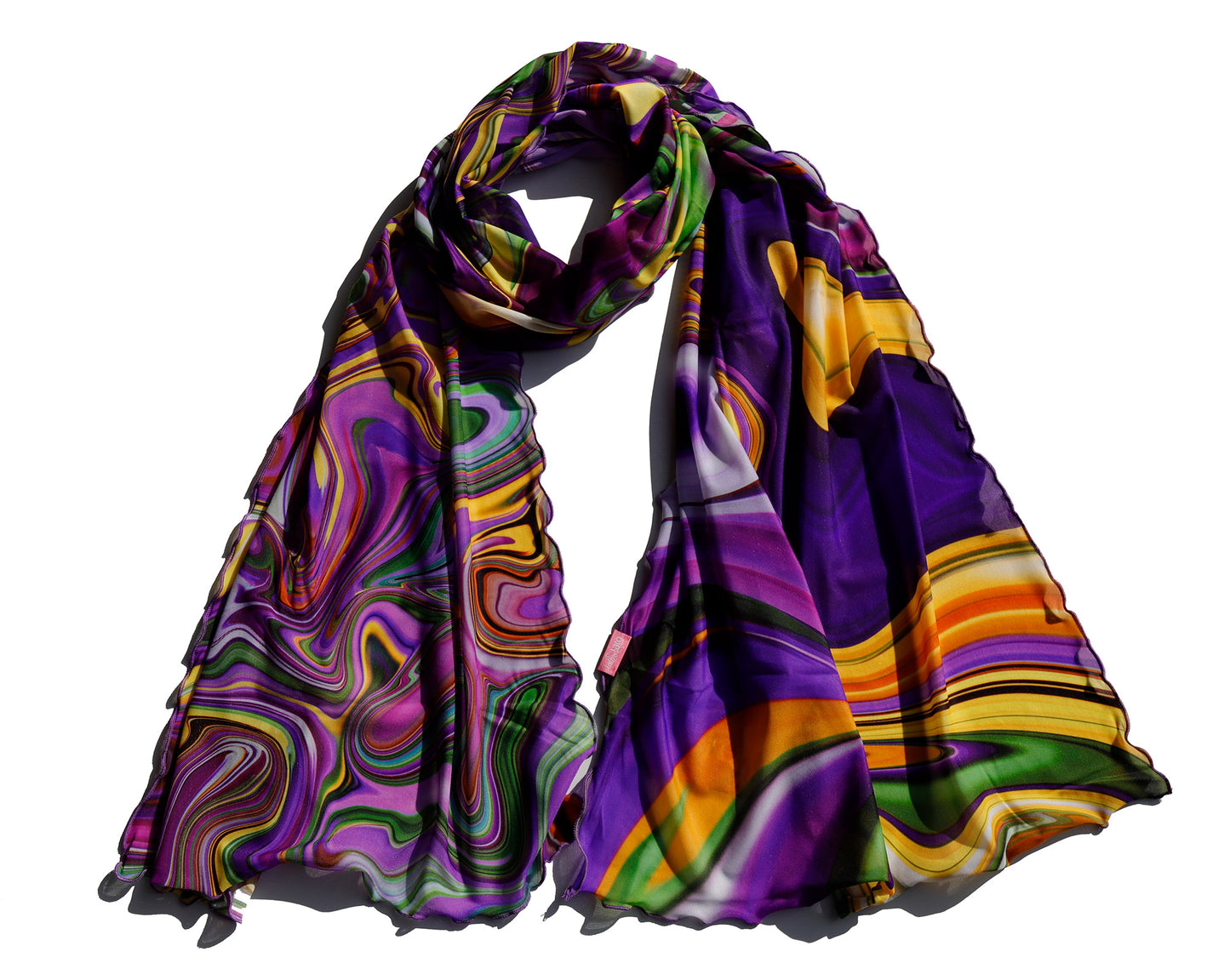 SCIARPA TULLE FLUIDO e VIOLETTE