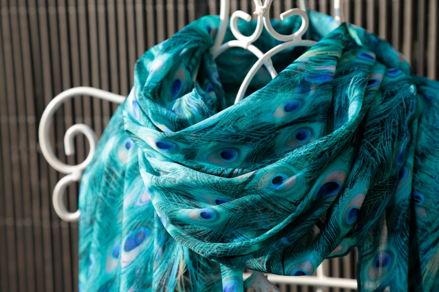 SCIARPA TULLE PAVONE