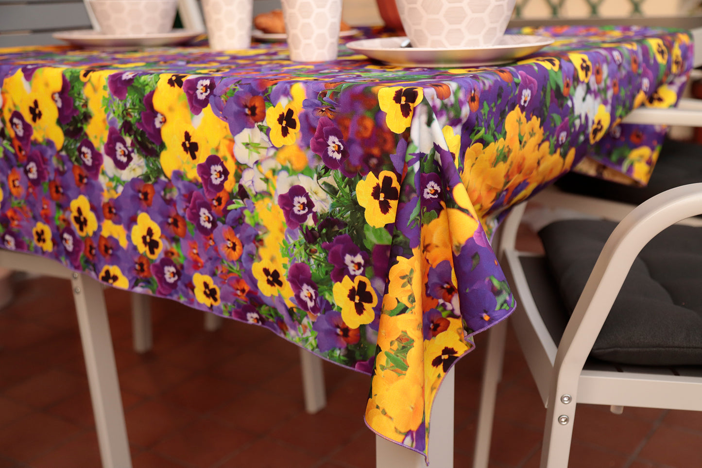TOVAGLIA VIOLETTE tela puro cotone