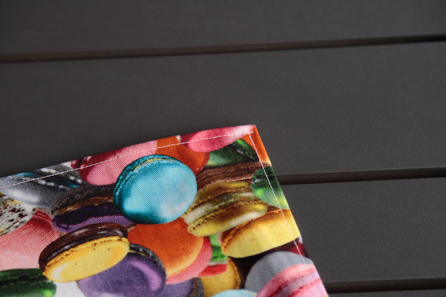 2 TOVAGLIETTE MACARONS twill puro cotone