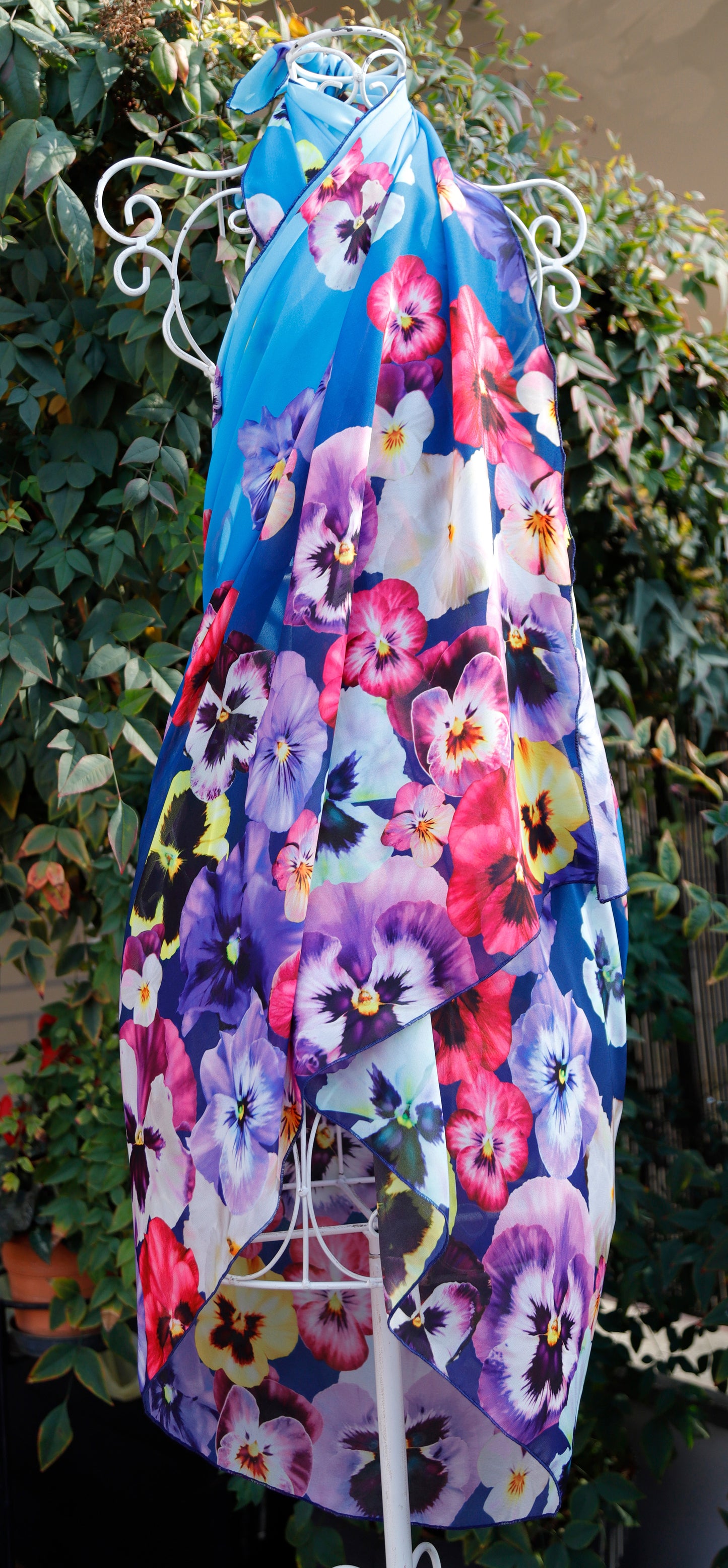 PAREO/SCIARPA GRANDE CHIFFON VIOLETTE