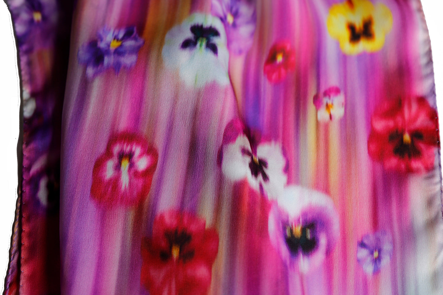 SCIARPA PURA SETA FIORI SFOCATI