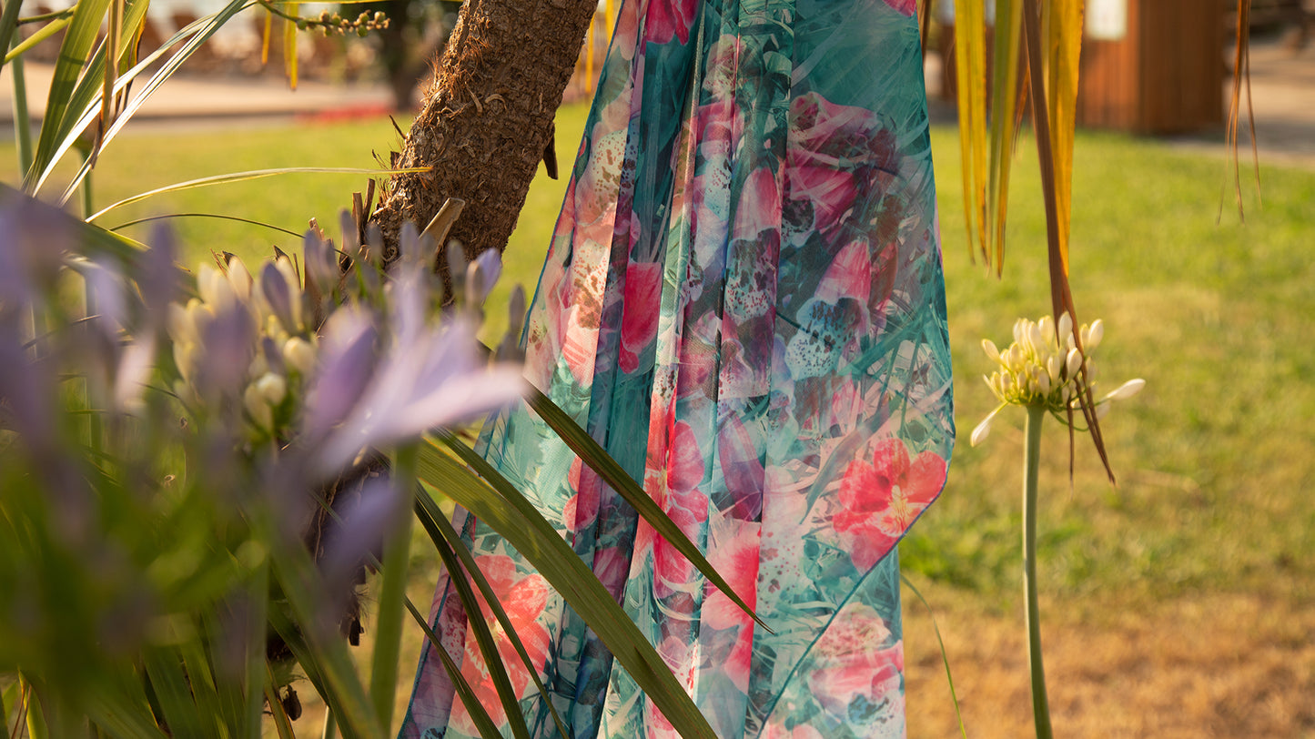STOLA/PAREO VOILE ORCHIDEE