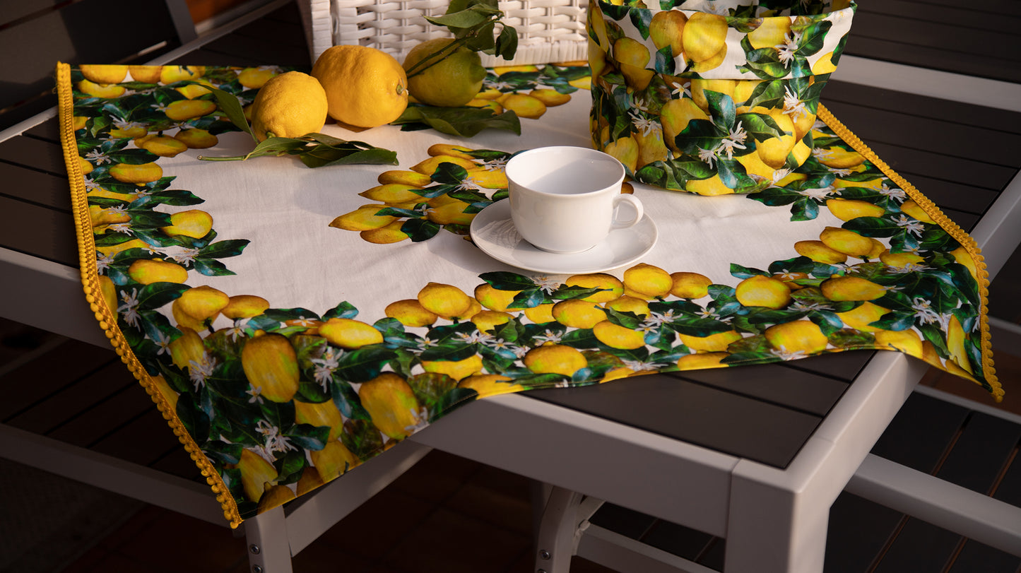 CENTROTAVOLA LIMONI twill puro cotone