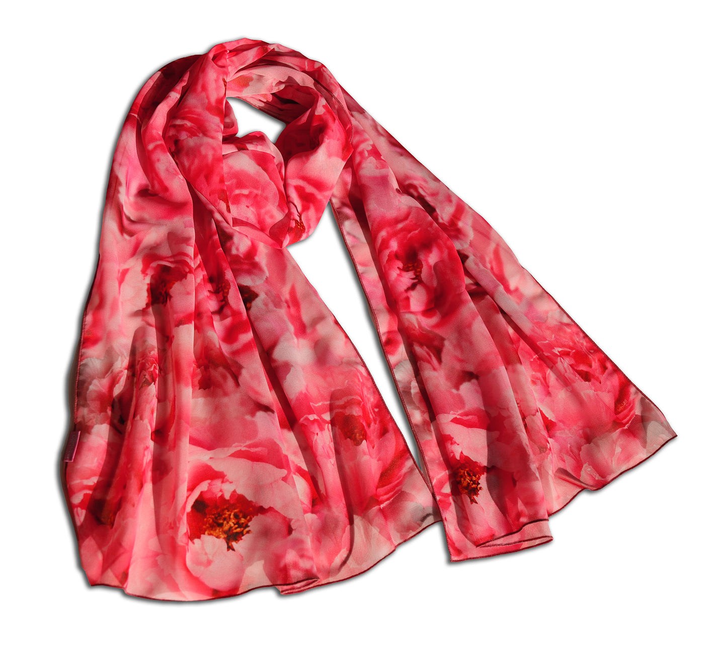 SCIARPA PEONIE ECO-CHIFFON