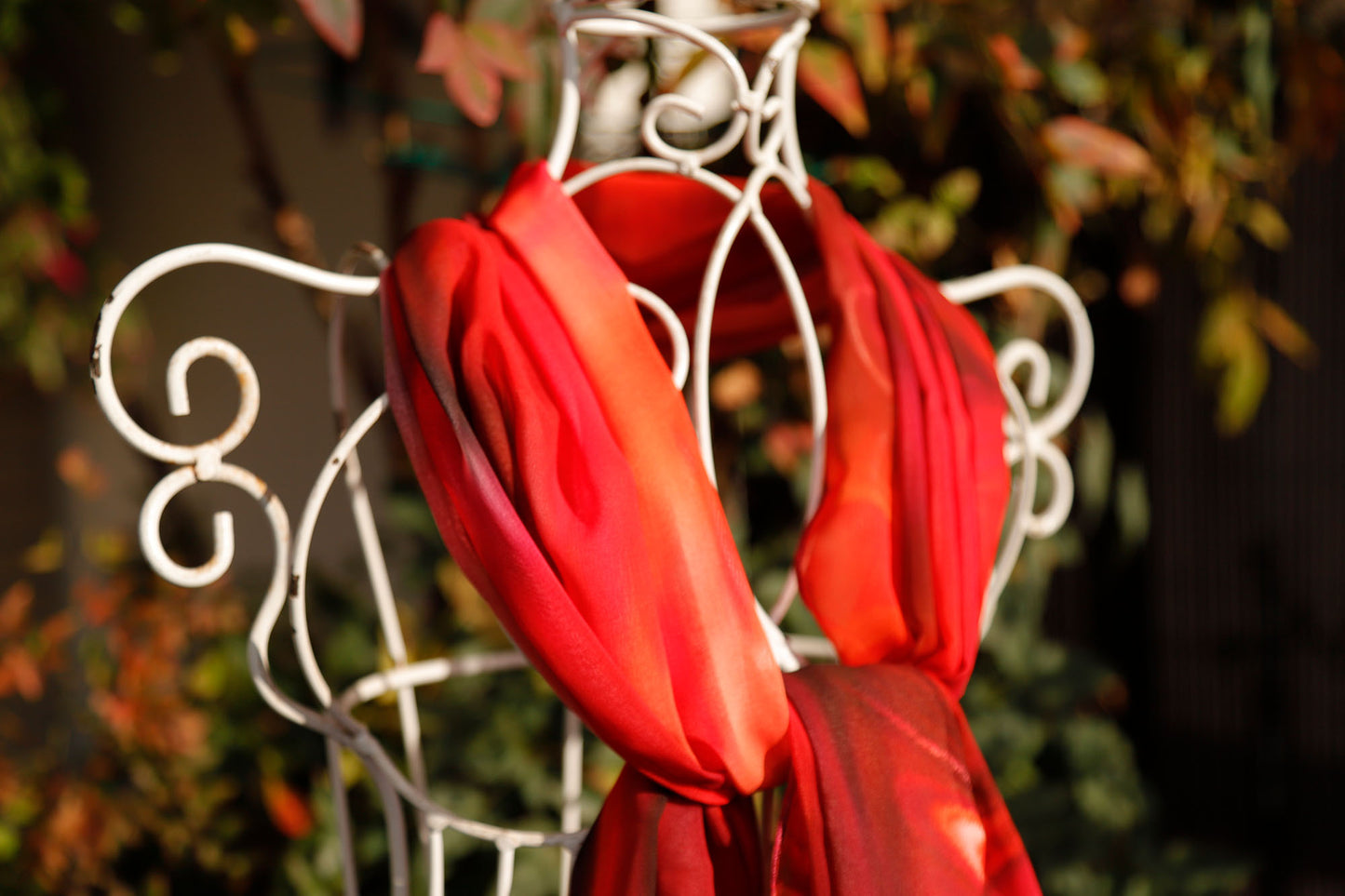 SCIARPE FLUIDO ROSSO ECO-CHIFFON