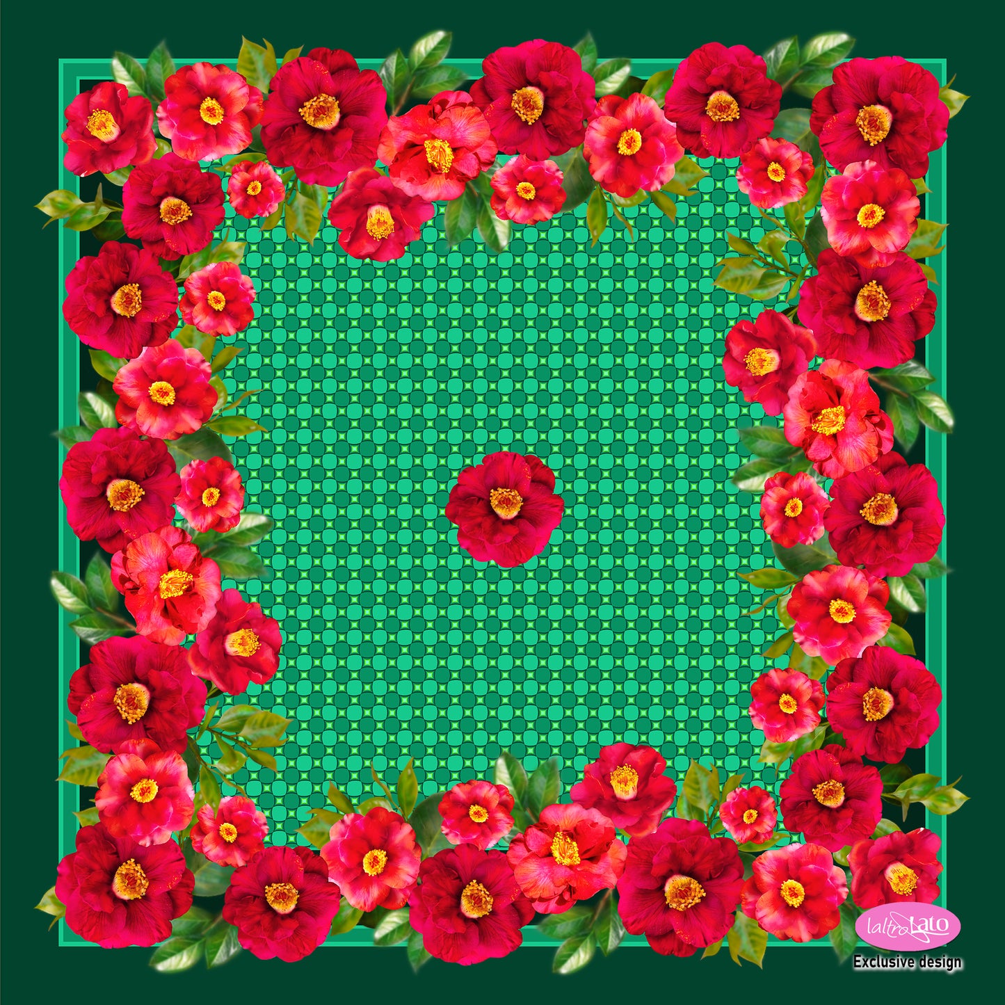 FOULARD PURA SETA CAMELIE