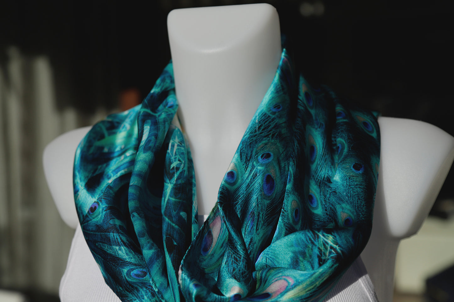 FOULARD PURA SETA PAVONE