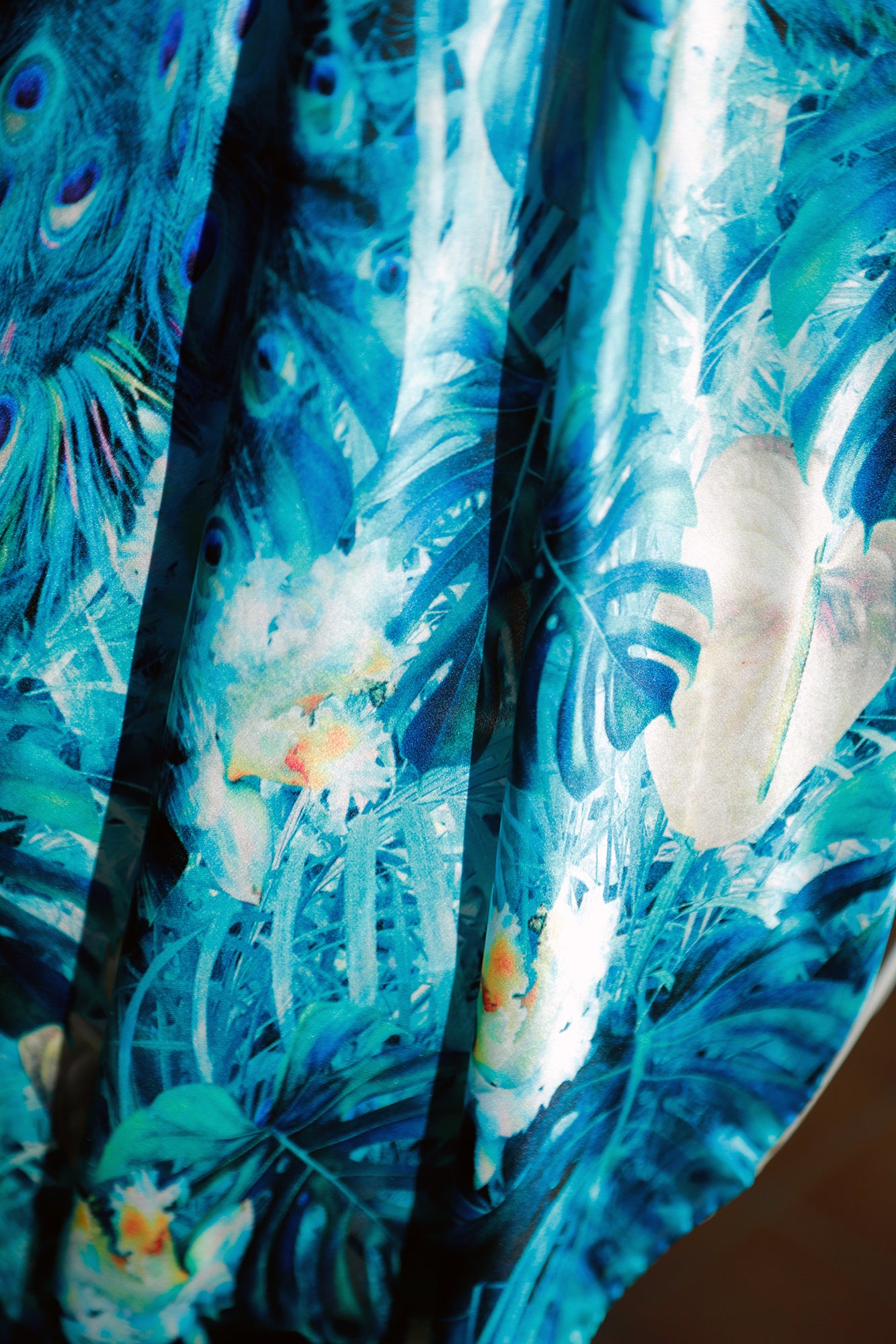 FOULARD PURA SETA PAVONE