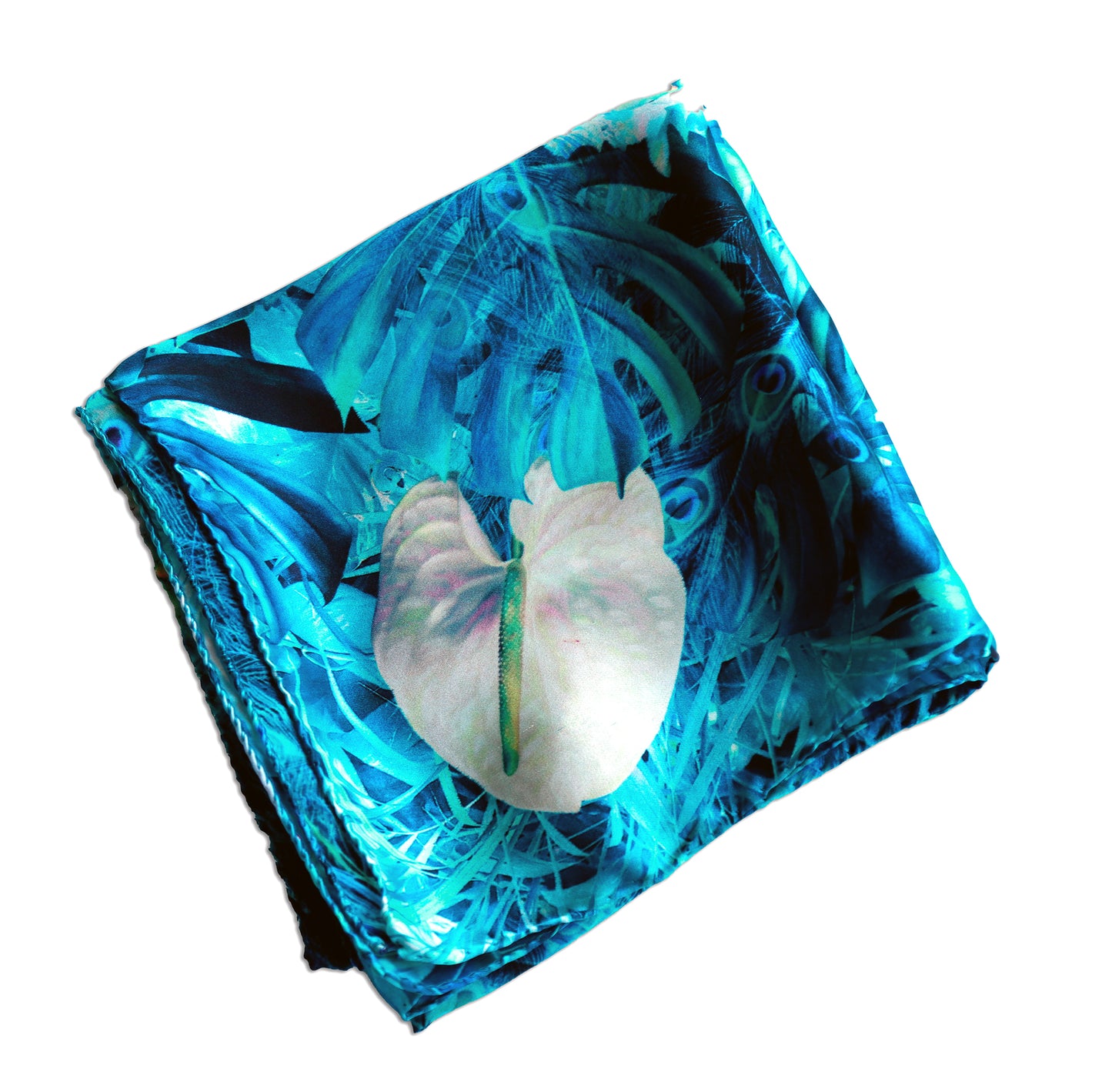 FOULARD PURA SETA PAVONE