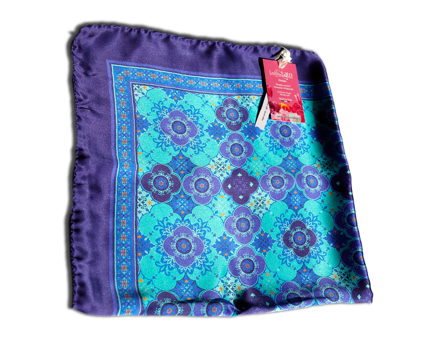FOULARD PURA SETA fantasia GEOMETRICA