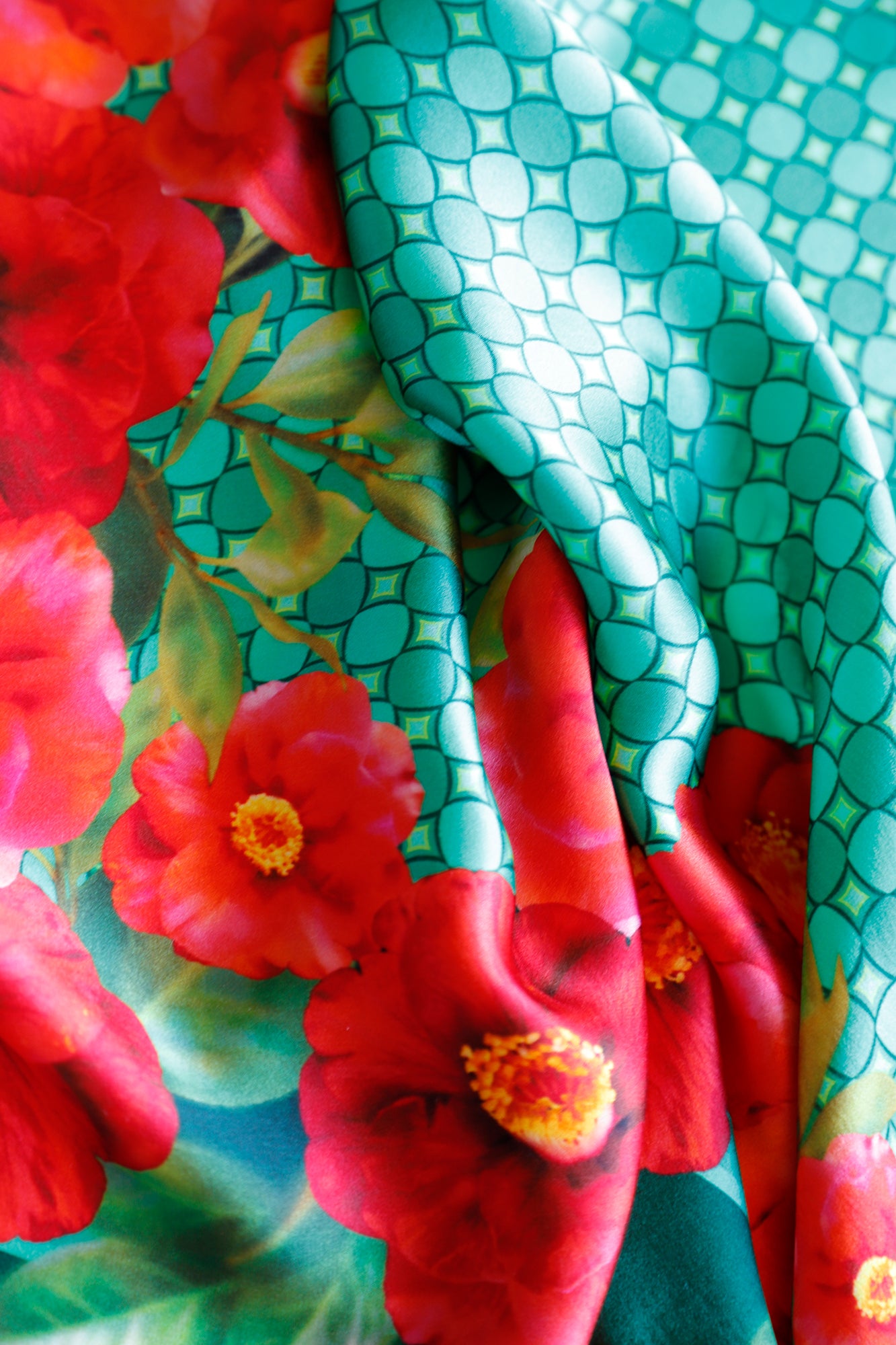 FOULARD PURA SETA CAMELIE