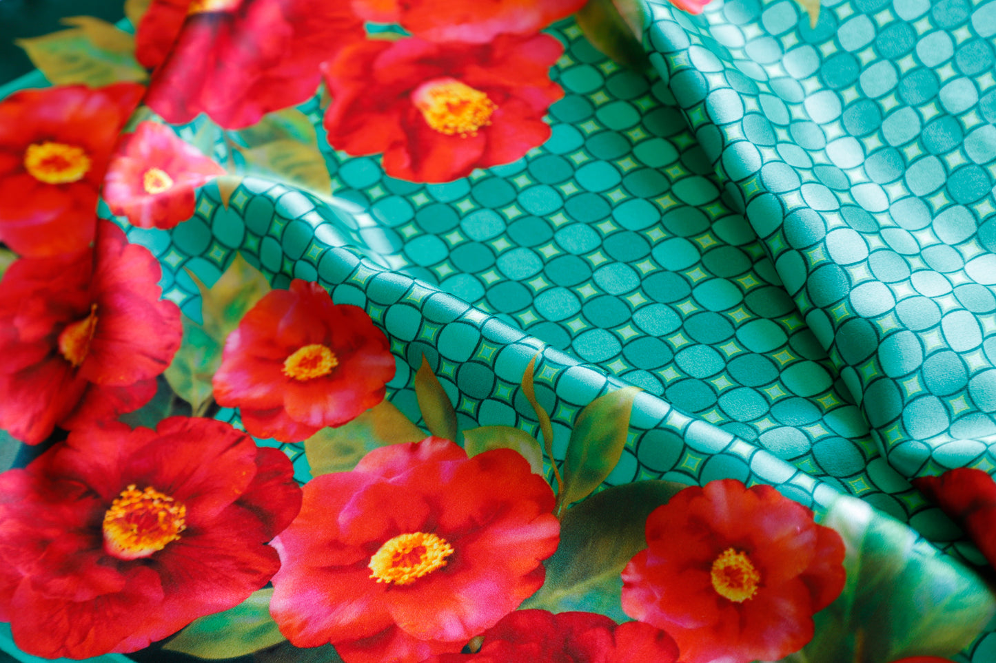 FOULARD PURA SETA CAMELIE