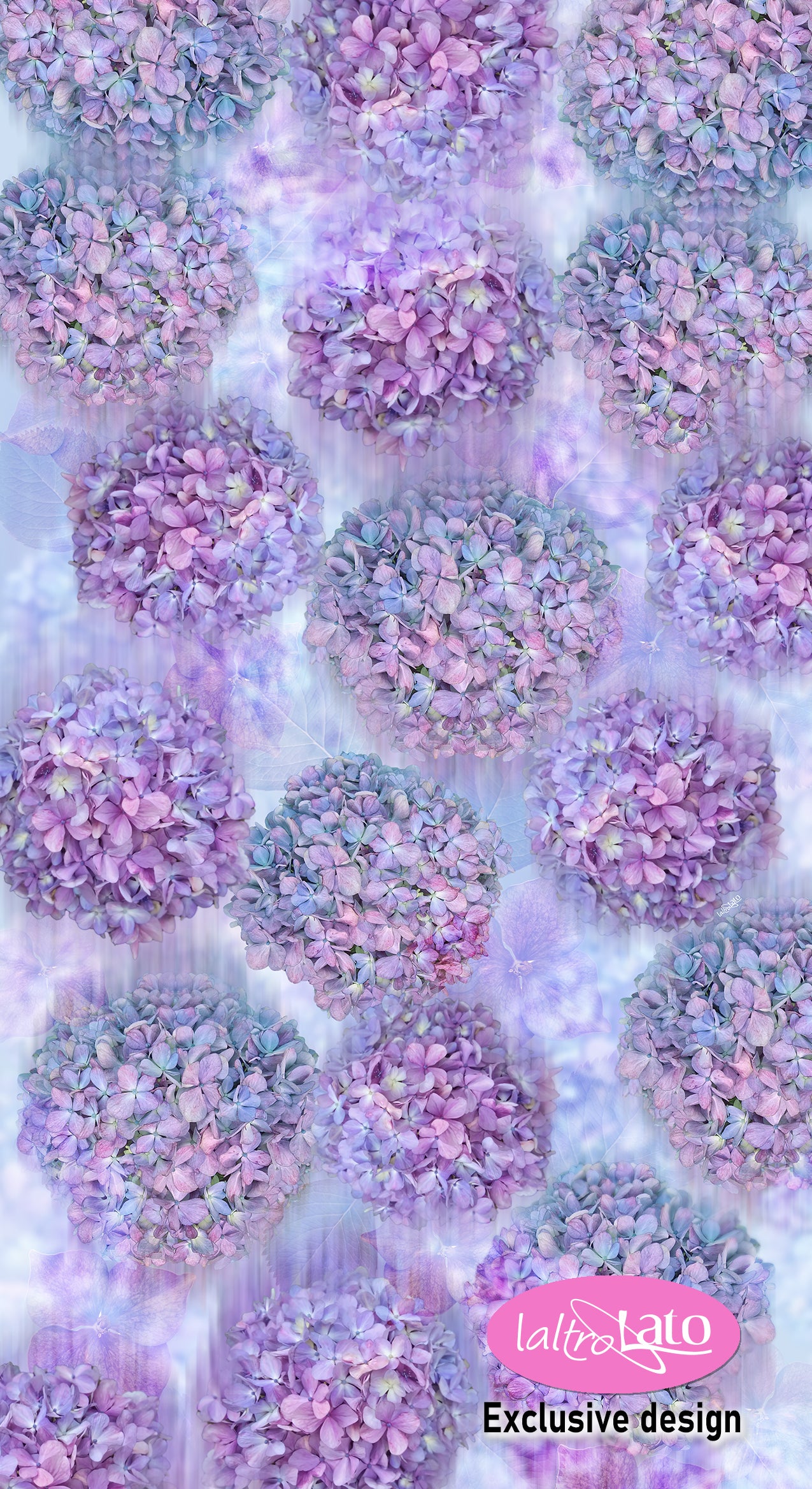 SCIARPA PURA SETA ORTENSIE