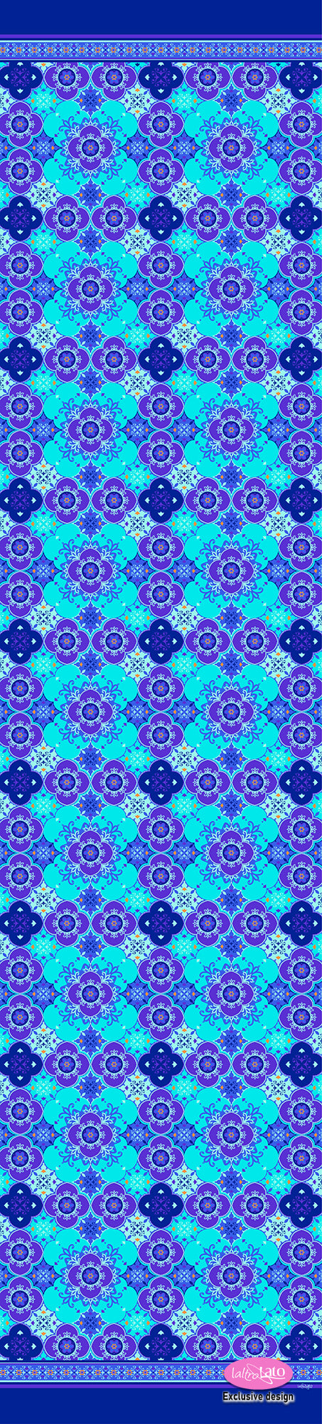 SCIARPA PURA SETA fantasia GEOMETRICA