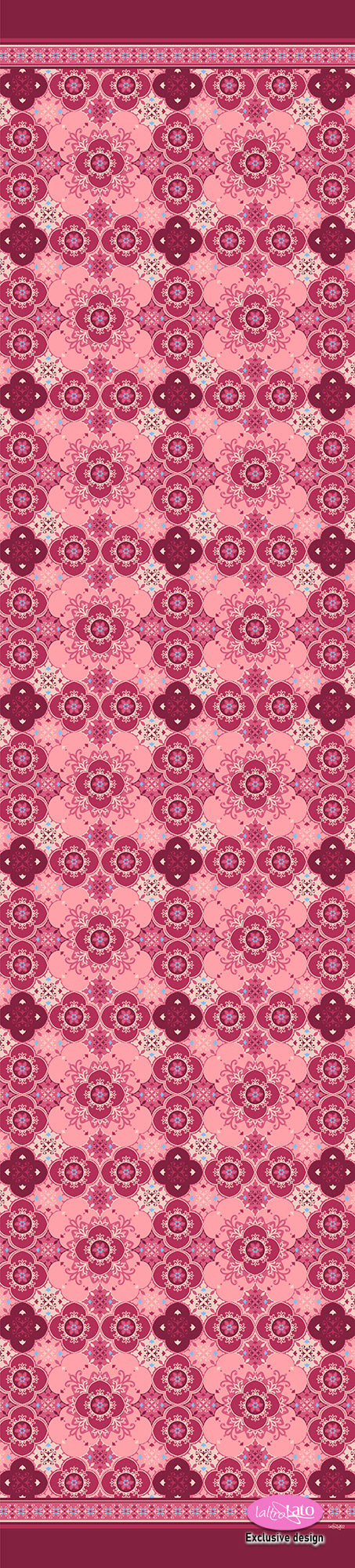 SCIARPA PURA SETA fantasia GEOMETRICA