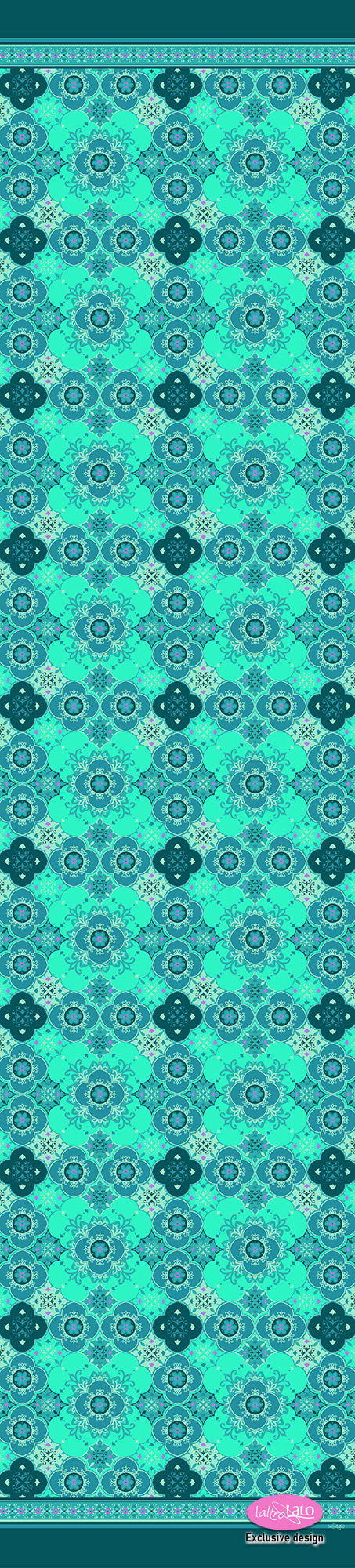 SCIARPA PURA SETA fantasia GEOMETRICA