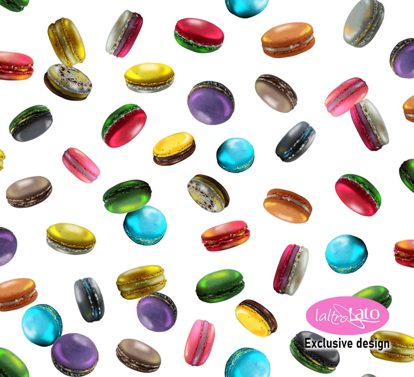 TOVAGLIA MACARONS tela puro cotone