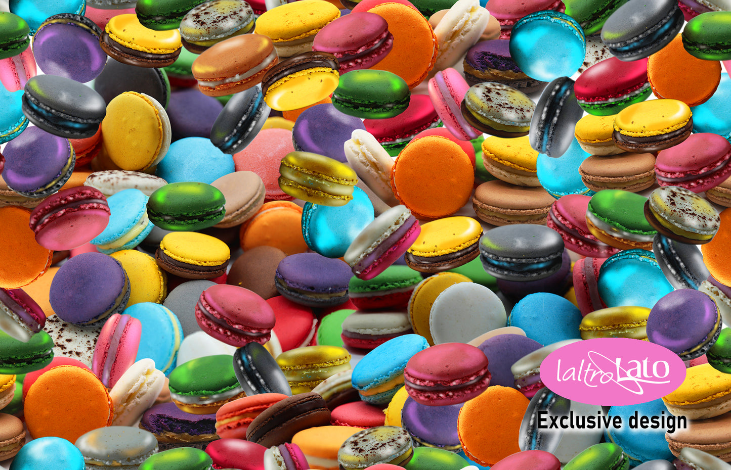 TOVAGLIA MACARONS tela puro cotone