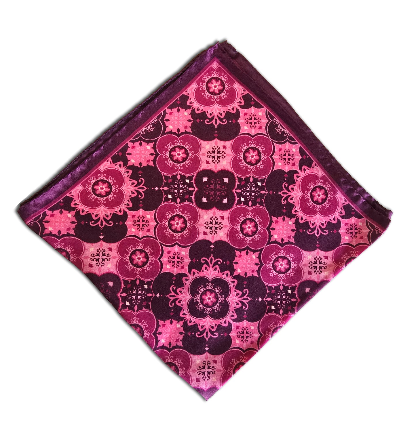 NECKERCHIEF PURA SETA fantasia GEOMETRICA