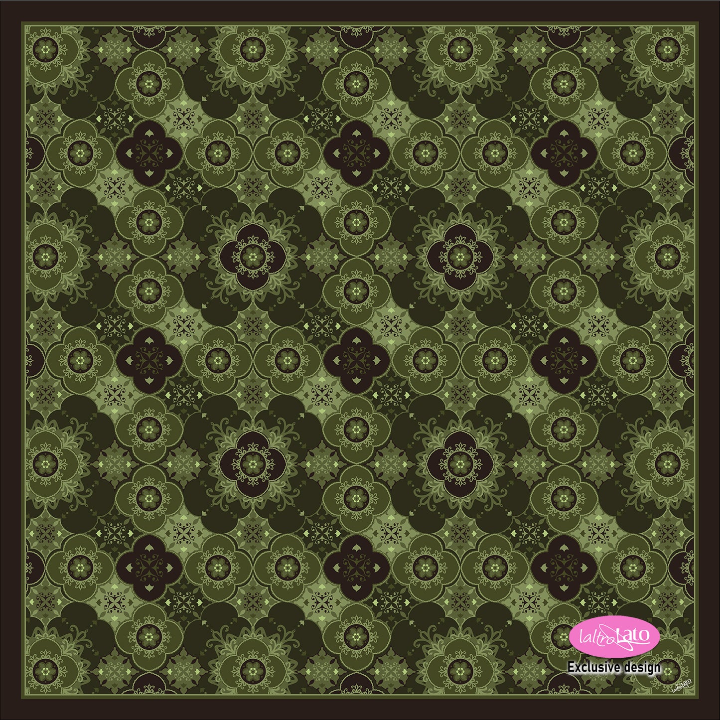 NECKERCHIEF PURA SETA fantasia GEOMETRICA