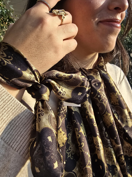 POCHET da tasca PURA SETA fantasia GEOMETRICA