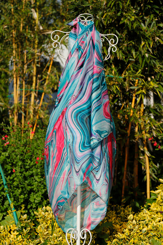 STOLA/PAREO CHIFFON effetto FLUIDO