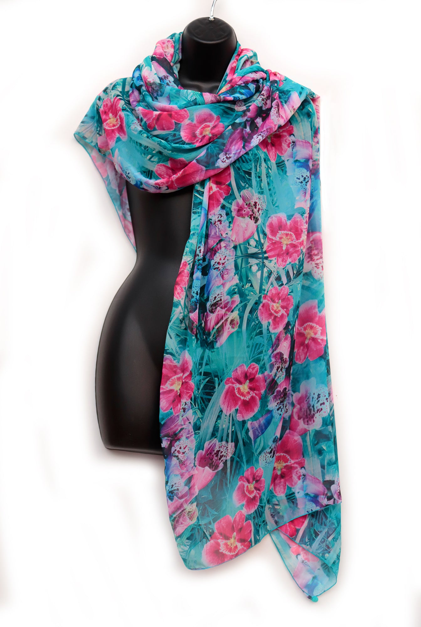 STOLA/PAREO VOILE ORCHIDEE