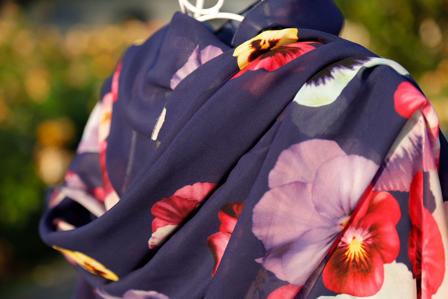 PAREO/SCIARPA GRANDE CHIFFON VIOLETTE