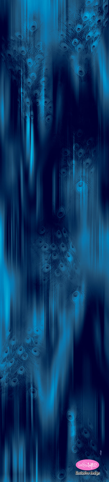 SCIARPA PURA SETA SFUMATA PAVONE